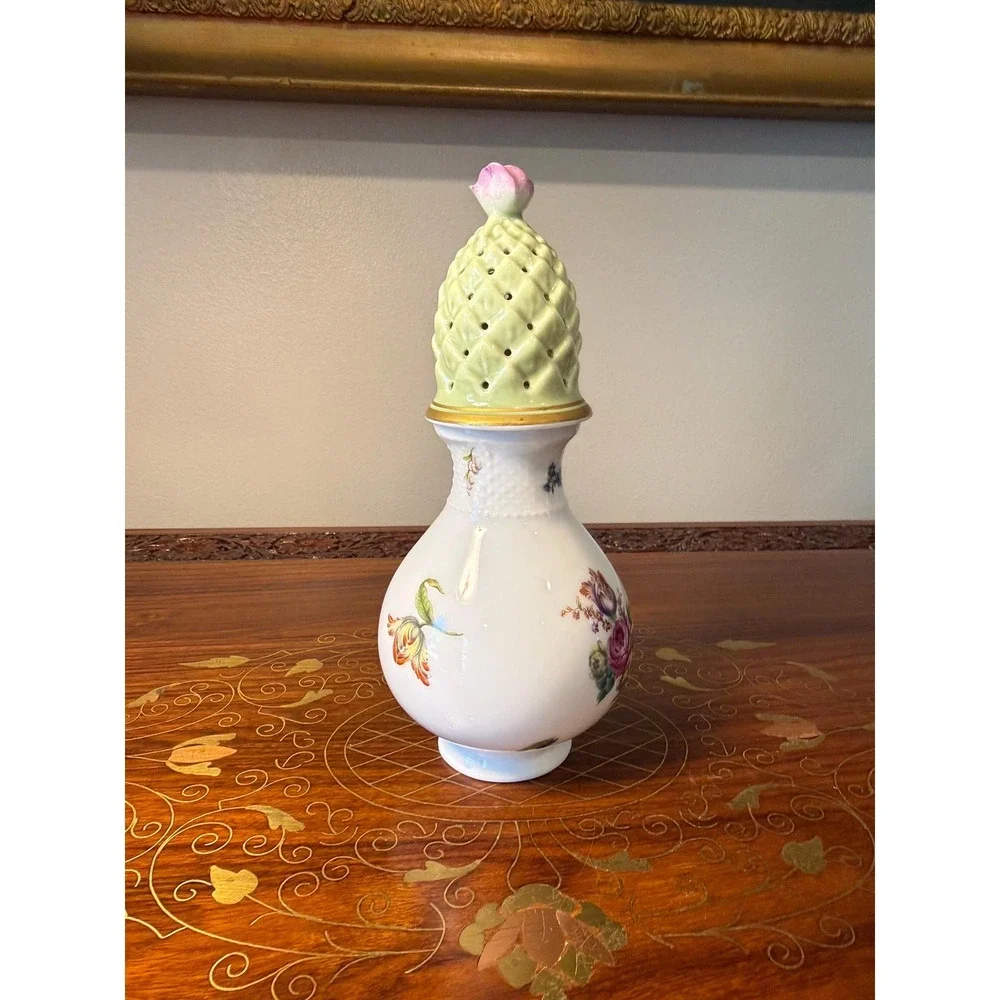 Vintage Bernardaud‎ Limoges Sugar Shaker - Floral Porcelain